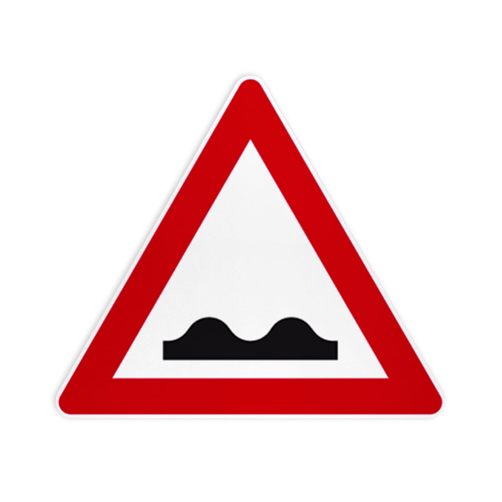 VZ 112 Unebene Fahrbahn VZ 112 Unebene Fahrbahn