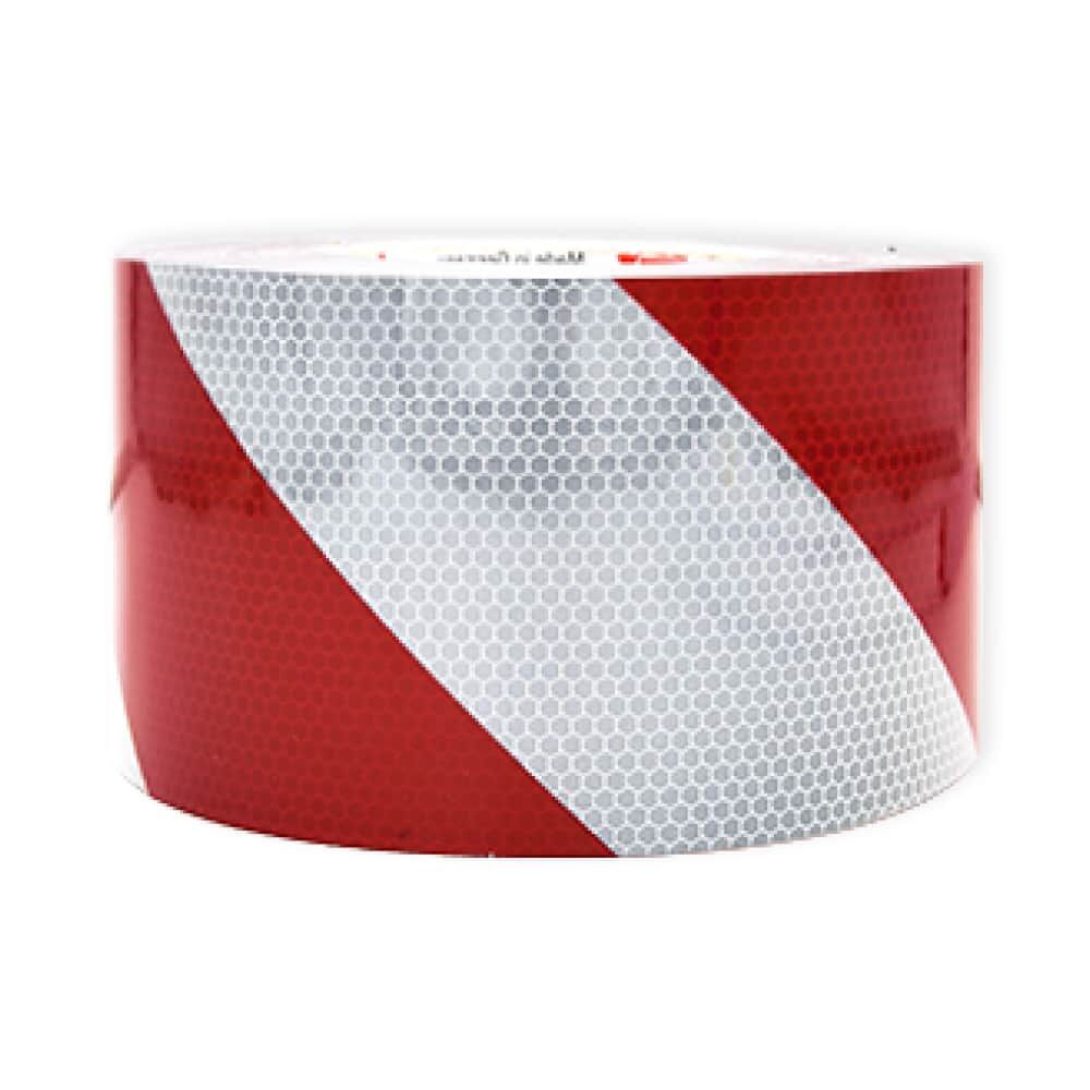 Orafol ORALITE Industrie Warnmarkierung 5831 rot weiß-100 mm / linksweisend
