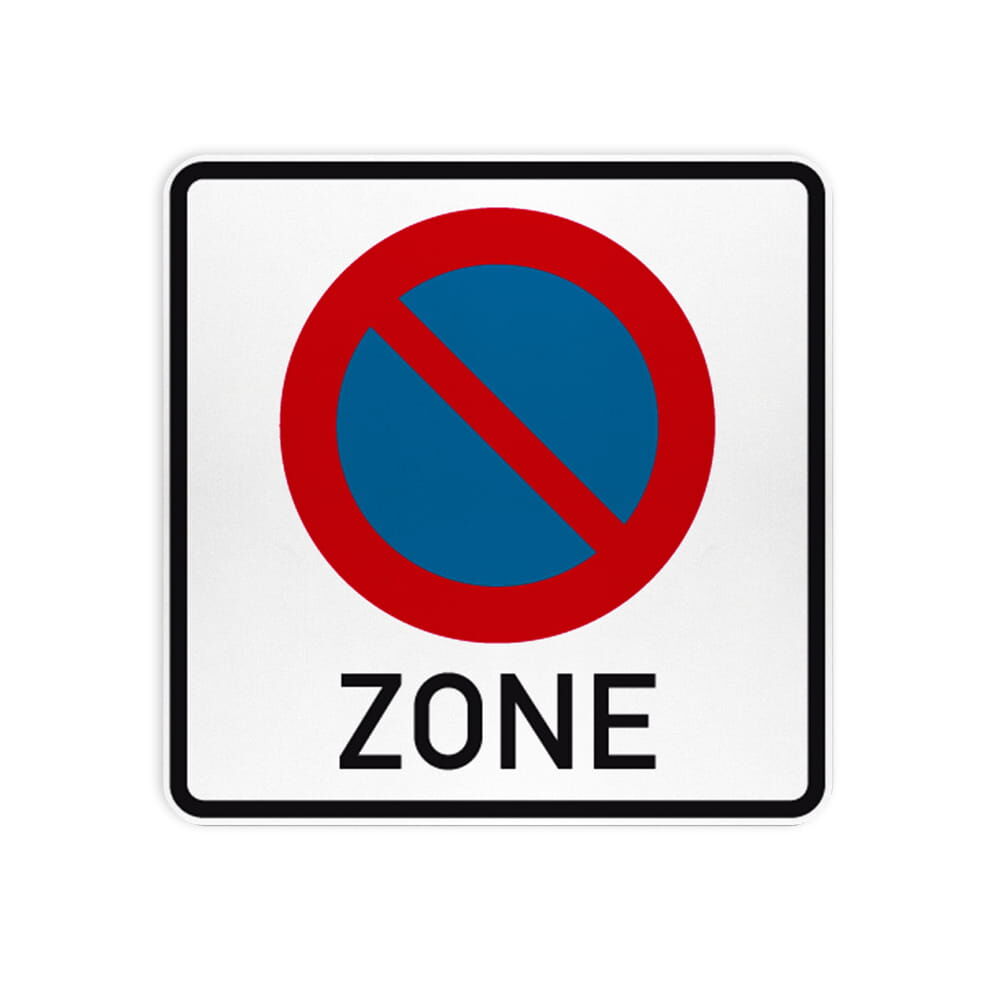 VZ 290.1 Beginn eines eingeschränkten Haltverbots für eine Zone VZ 290.1 Beginn eines eingeschränkten Haltverbots für eine Zone