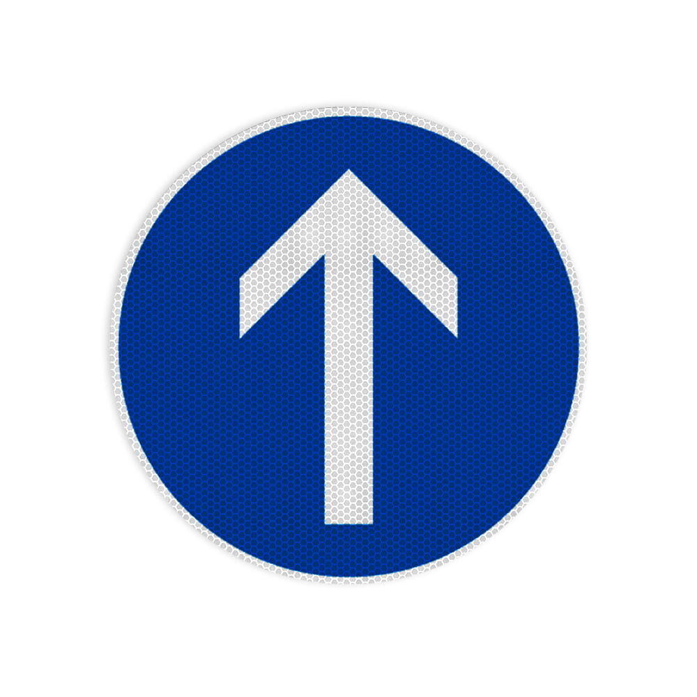 VZ 209-30 Vorgeschriebene Fahrtrichtung geradeaus VZ 209-30 Vorgeschriebene Fahrtrichtung geradeaus