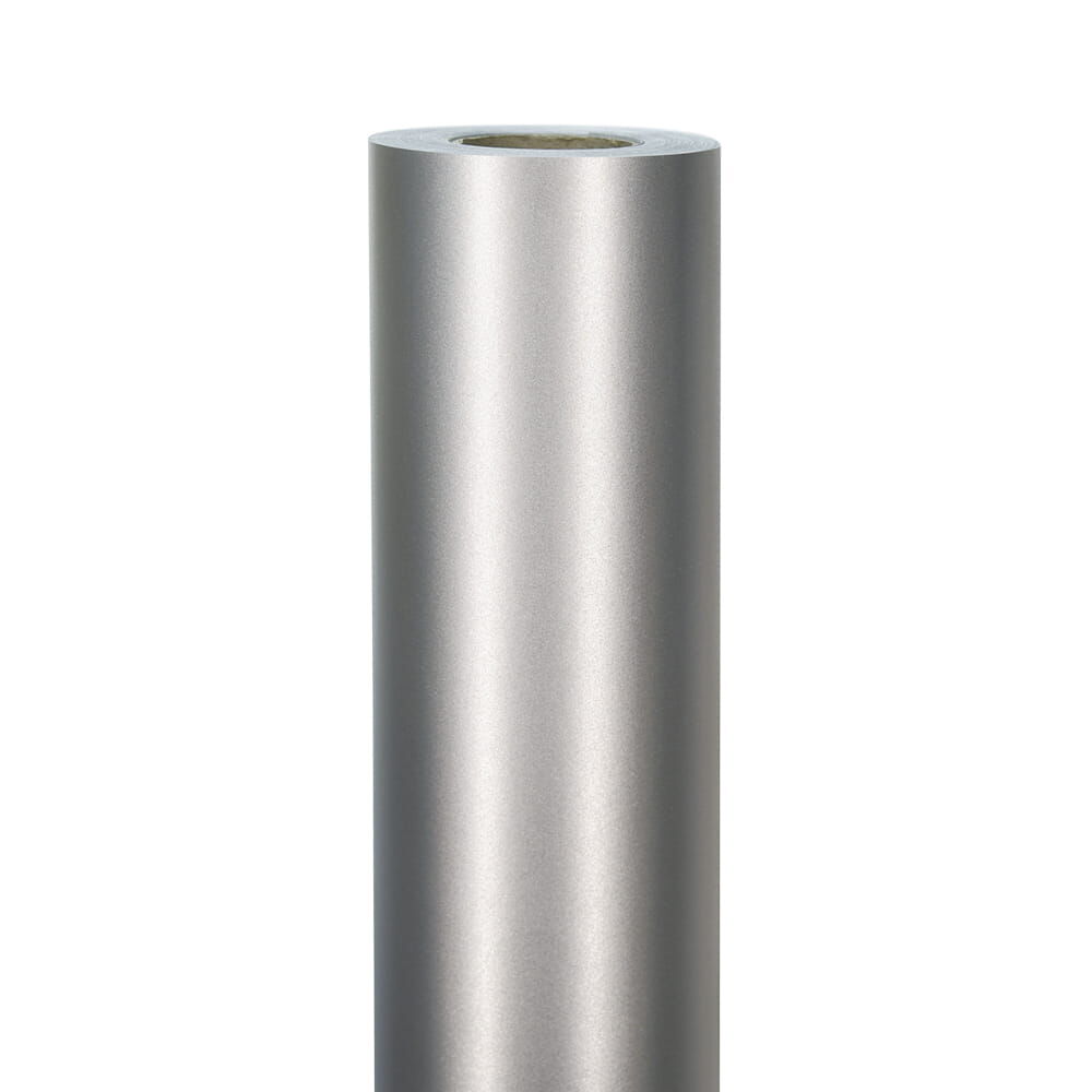 Silberne 3M Scotchlite 9825 Reflexgewebe-Rolle, Vorderansicht