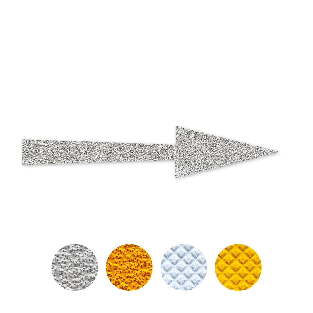 Fahrbahnmarkierung Pfeil "Geradeaus" für Fahrradwege, erhältlich in weiß und gelb