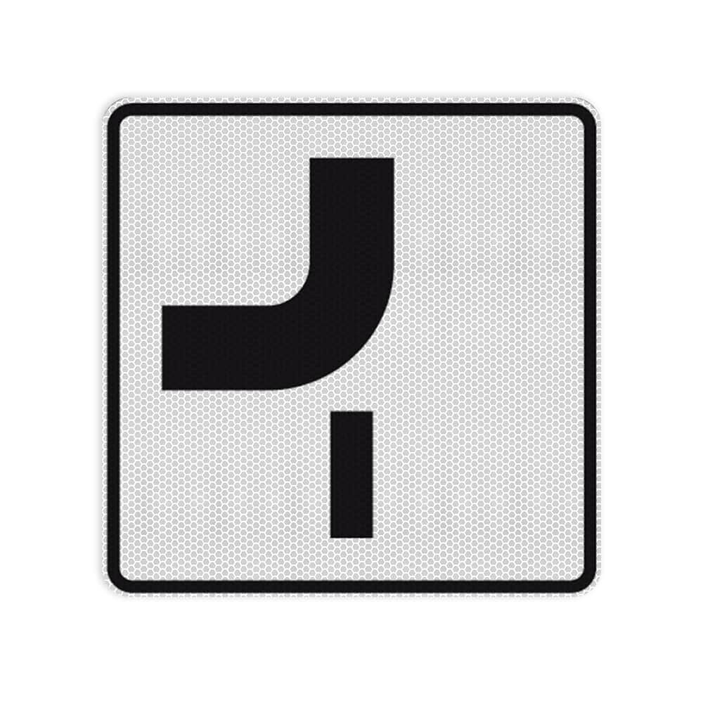 VZ 1002-14 Verlauf der Vorfahrtstraße RA 2 420 x 420 mm 3 mm Dibond