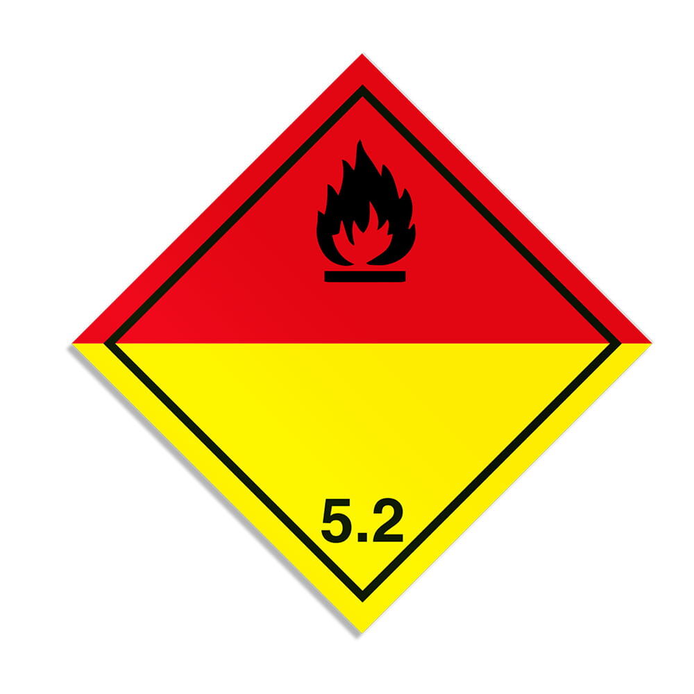 Gefahrgutzettel Klasse 5.2: Organische Peroxide
