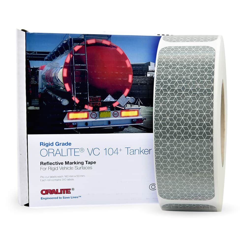 Orafol ORALITE Tanker Sticker VC104+ weiß 50 mm x 50 m
