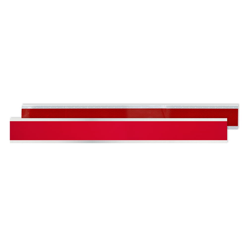 Reflex-Zuschnitte rot/weiß für Mastkennzeichnung, RA1/A und RA1/C