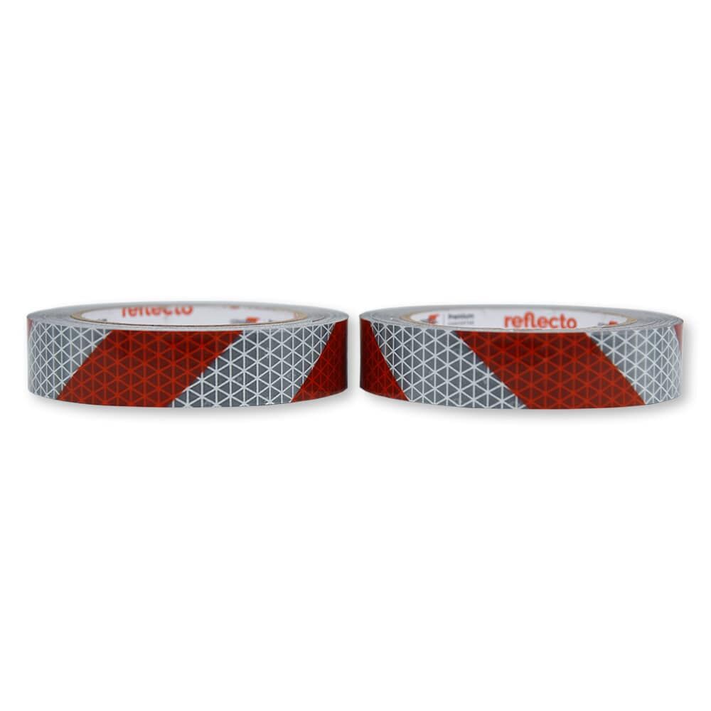 Zwei flache 25 mm Rollen 5931M nebeneinander, Streifen horizontal ausgerichtet