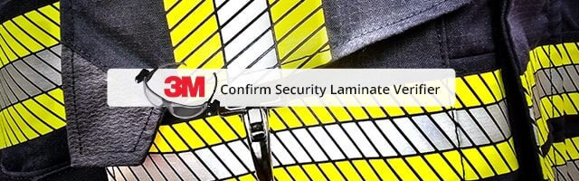 Bild zeigt Ausschnitt einer Warnschutzjacke für Feuerwehrmänner mit Reflexstreifen und einen Störer mit 3M Brille darüber