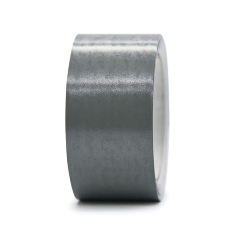 Frontale Ansicht der 10 m 3M Scotchlite 8725 Reflexgewebe-Rolle, silber. Rollenbreite 50,8 mm