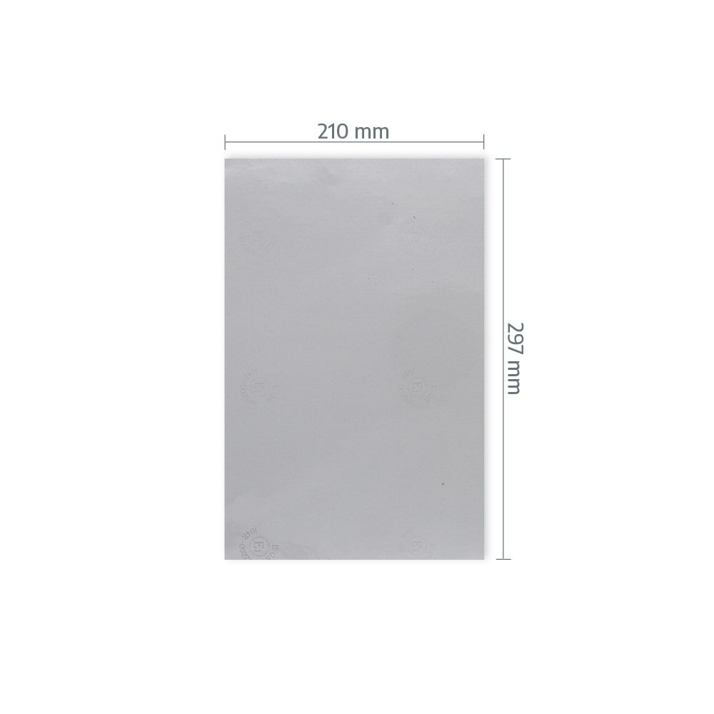 A4-Zuschnitt Orafol 5600E mit Maßangabe 120 × 297 mm