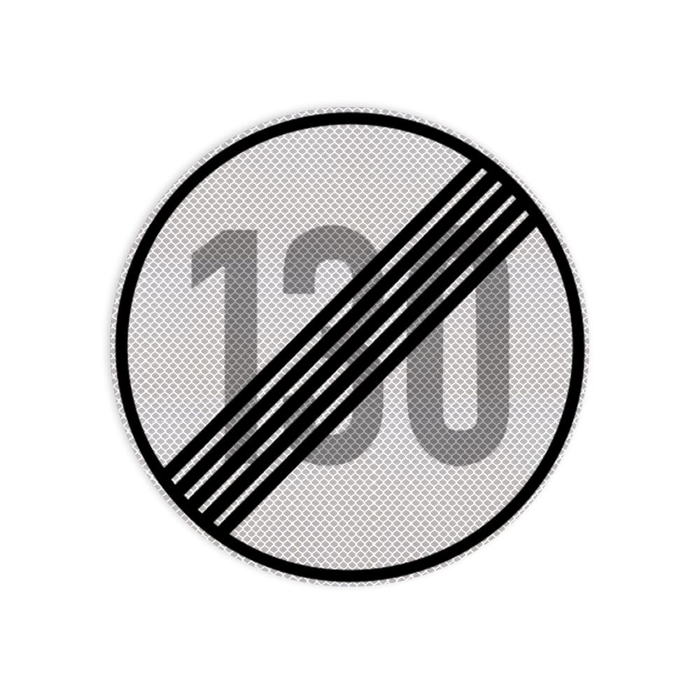 VZ 278-130 Ende der zulässigen Höchstgeschwindigkeit 130 km/ VZ 278-130 Ende der zulässigen Höchstgeschwindigkeit 130 km/