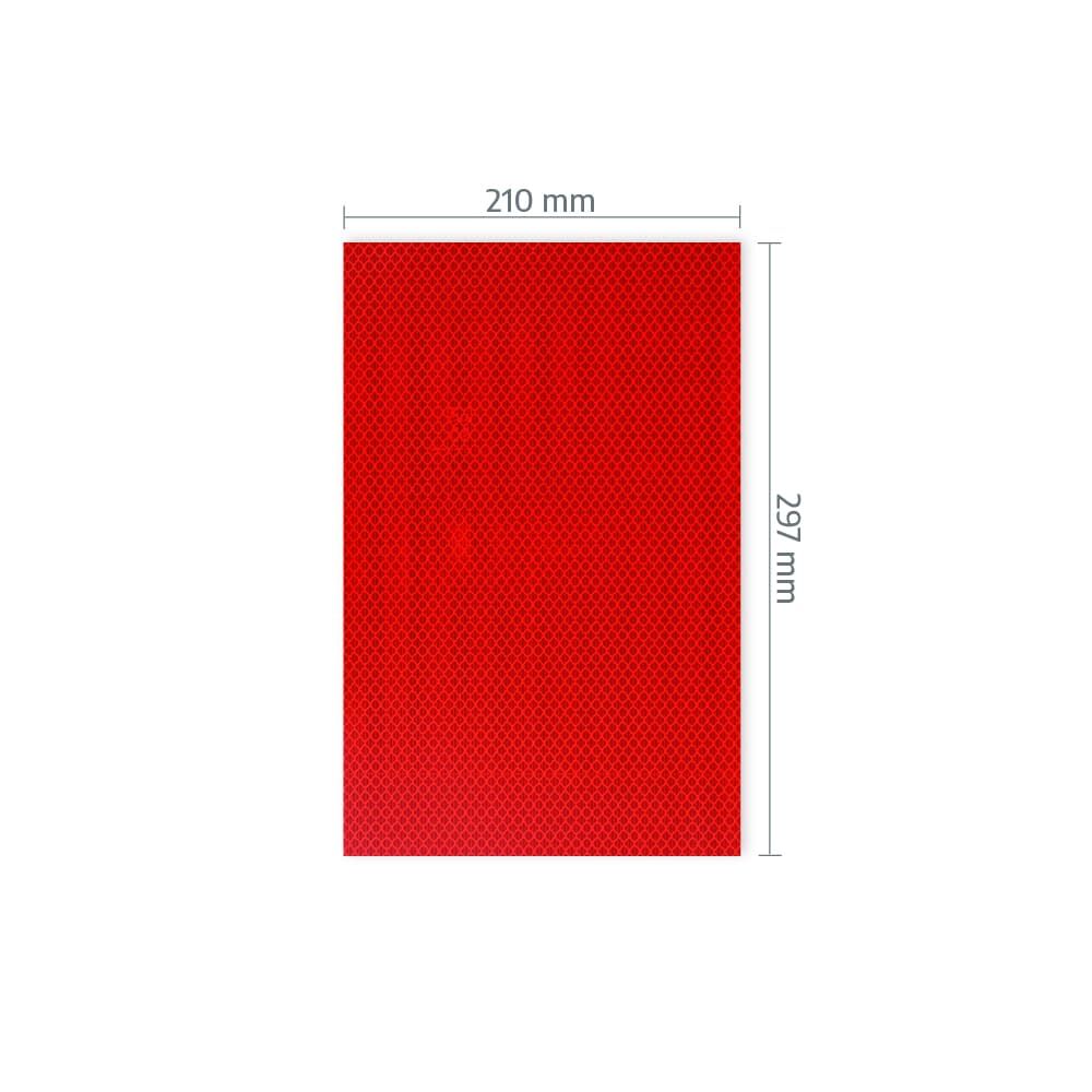 A4-Zuschnitt 3M 3930 mit Maßangabe 210 × 297 mm
