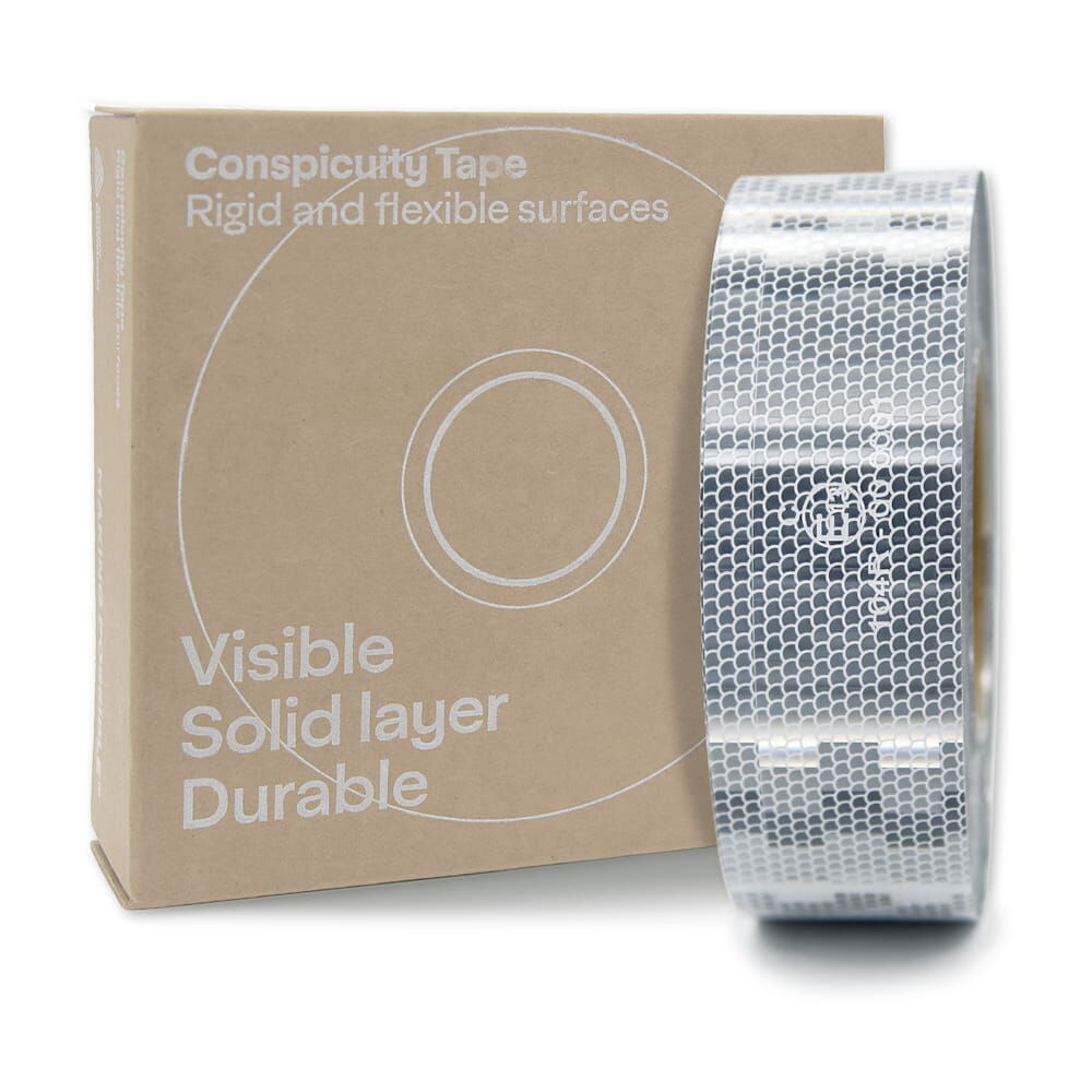 50 m Rolle V-6700B Weiß mit Original­karton „Conspicuity Tape“