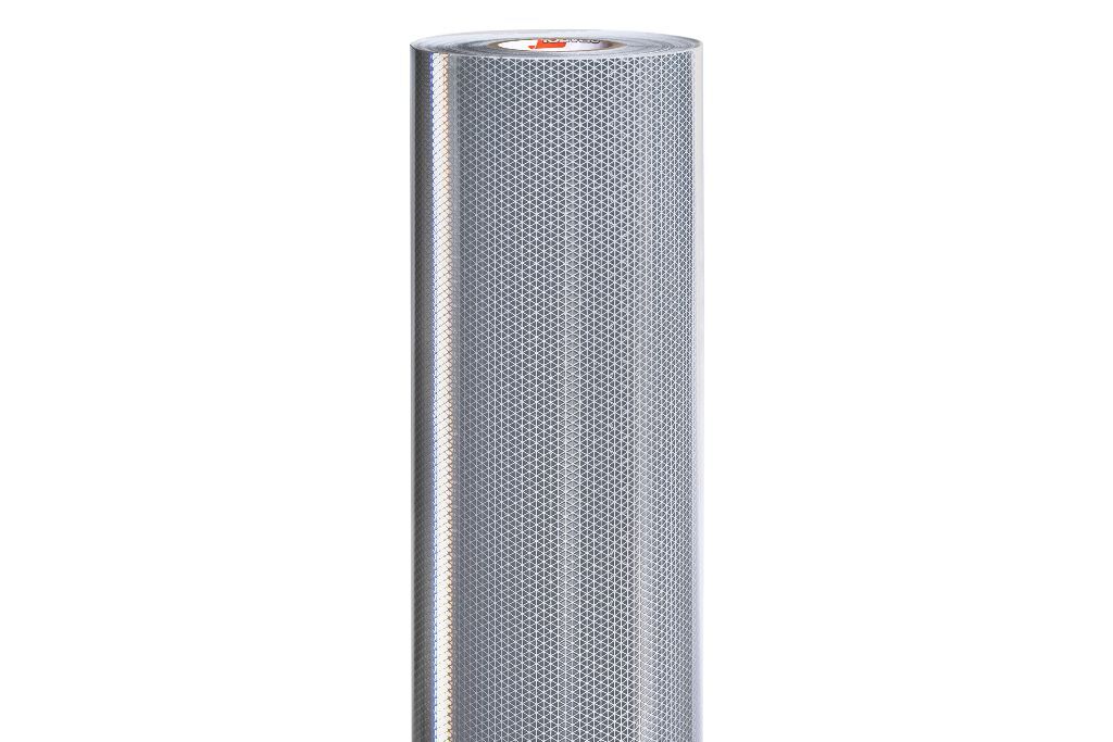 Weiße ORALITE 5930M-Rolle (610 mm), frontale Ansicht der Reflexfolie