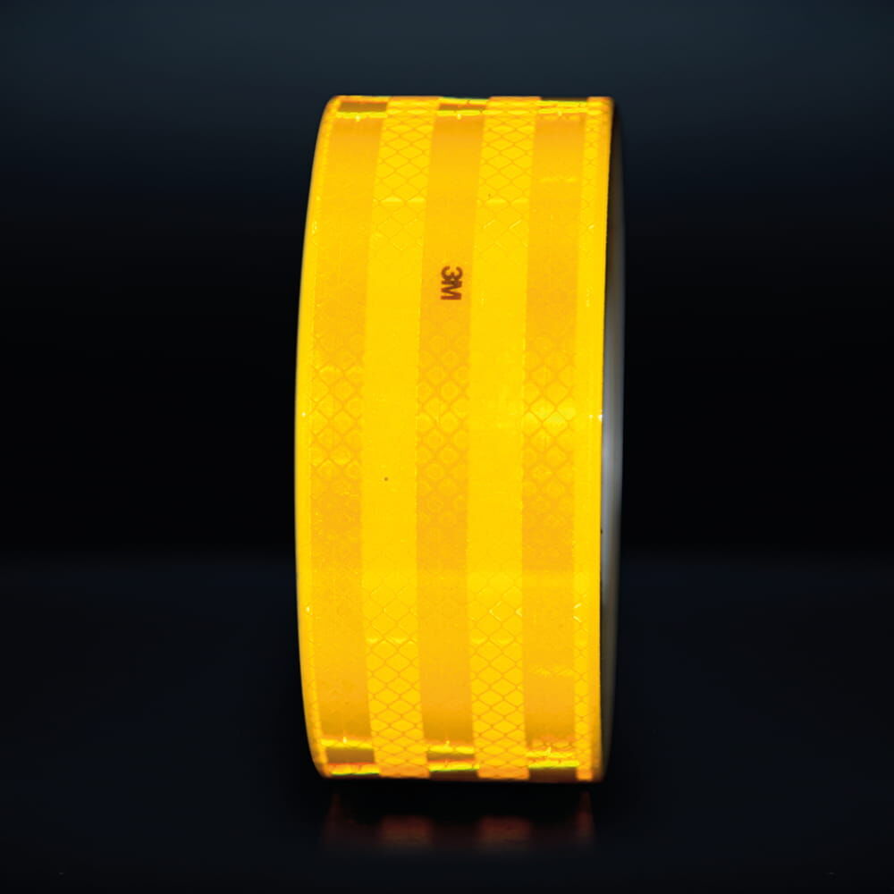 3M Konturmarkierung 983, fluor-gelb, 25 m Rolle seitlich, reflektierend