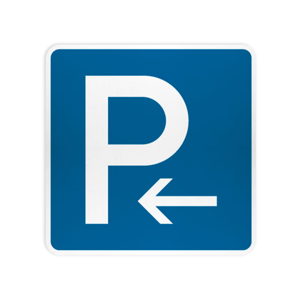 VZ 314-10 Parken, Anfang, Aufstellung rechts oder Ende, Aufstellung links VZ 314-10 Parken, Anfang, Aufstellung rechts oder Ende, Aufstellung links