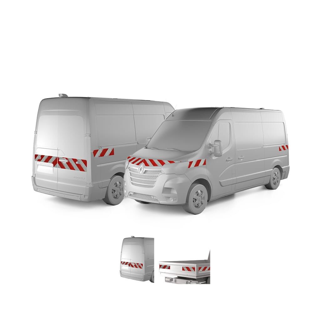 Renault Master ab 2020 mit Variantenvorschau zwischen Hecktür und Pritschenmodell