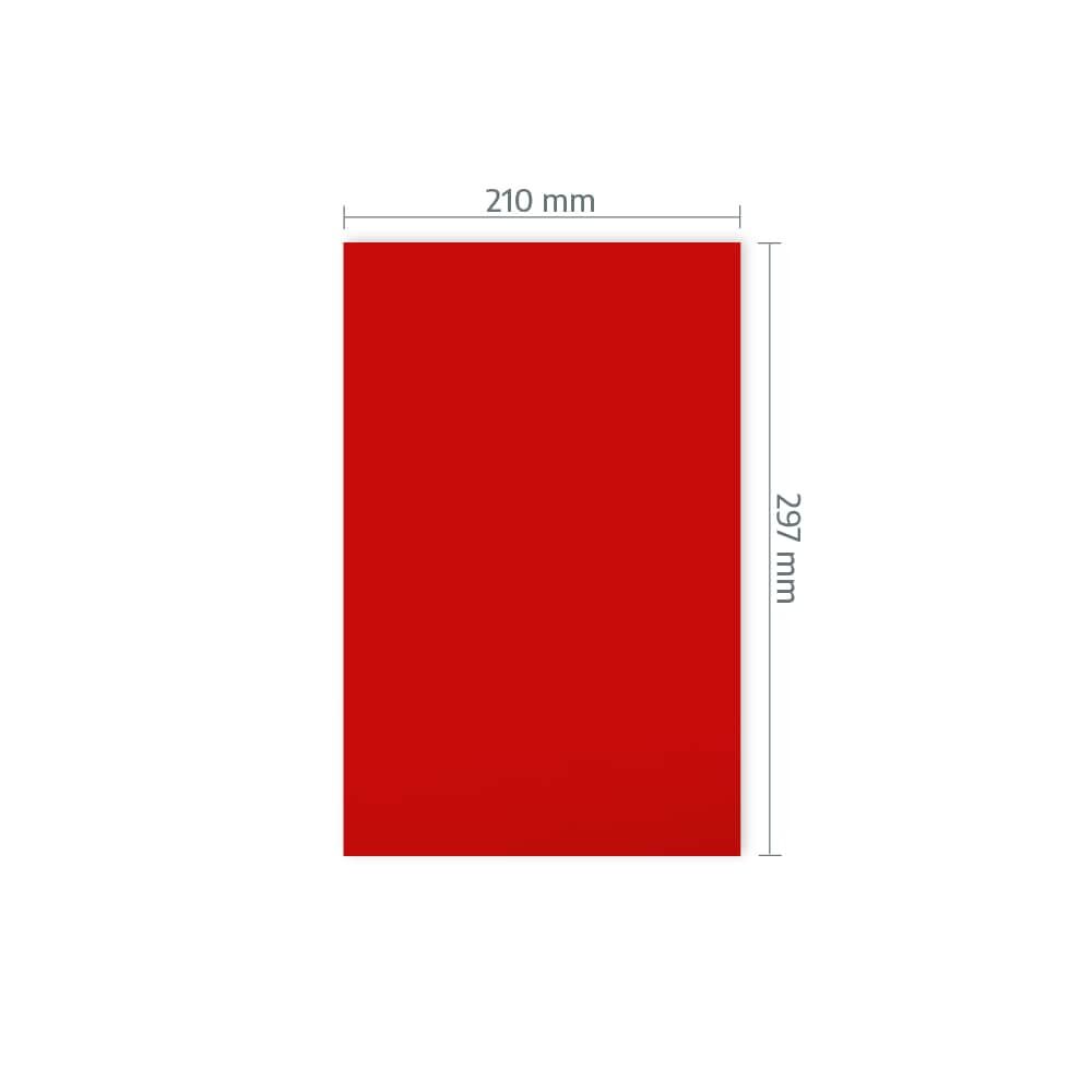 A4-Zuschnitt Orafol 5710 mit Maßangabe 210 × 297 mm