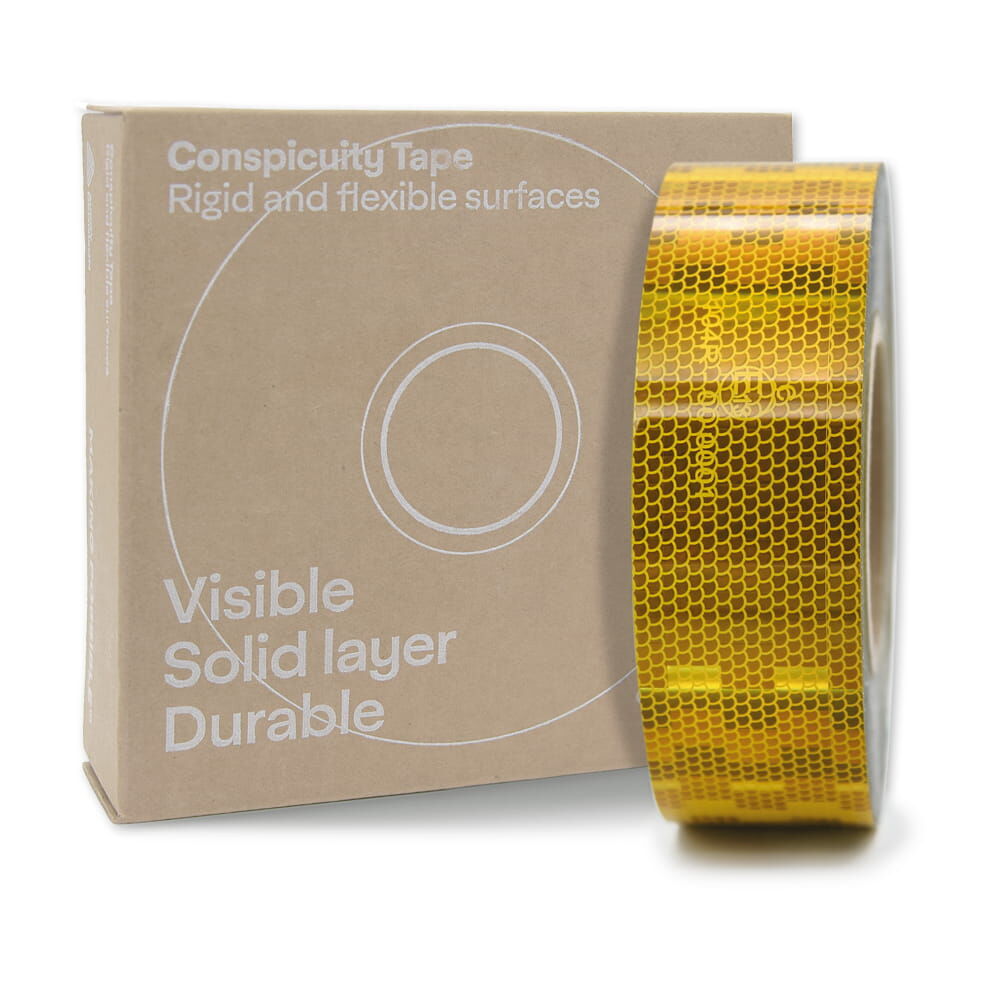 50 m Rolle V-6700B Gelb mit Original­karton „Conspicuity Tape“