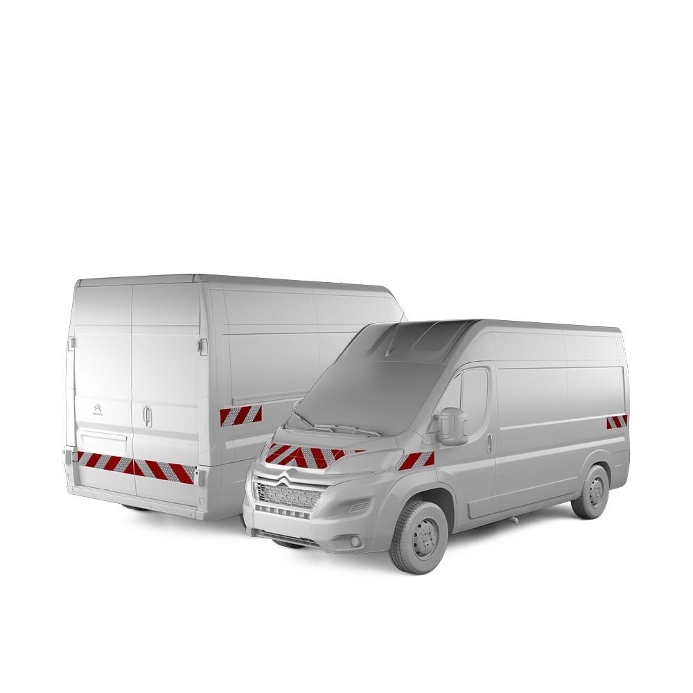 Citroën Jumper Warnmarkierung ab 2014 Hecktür Komplettsatz
