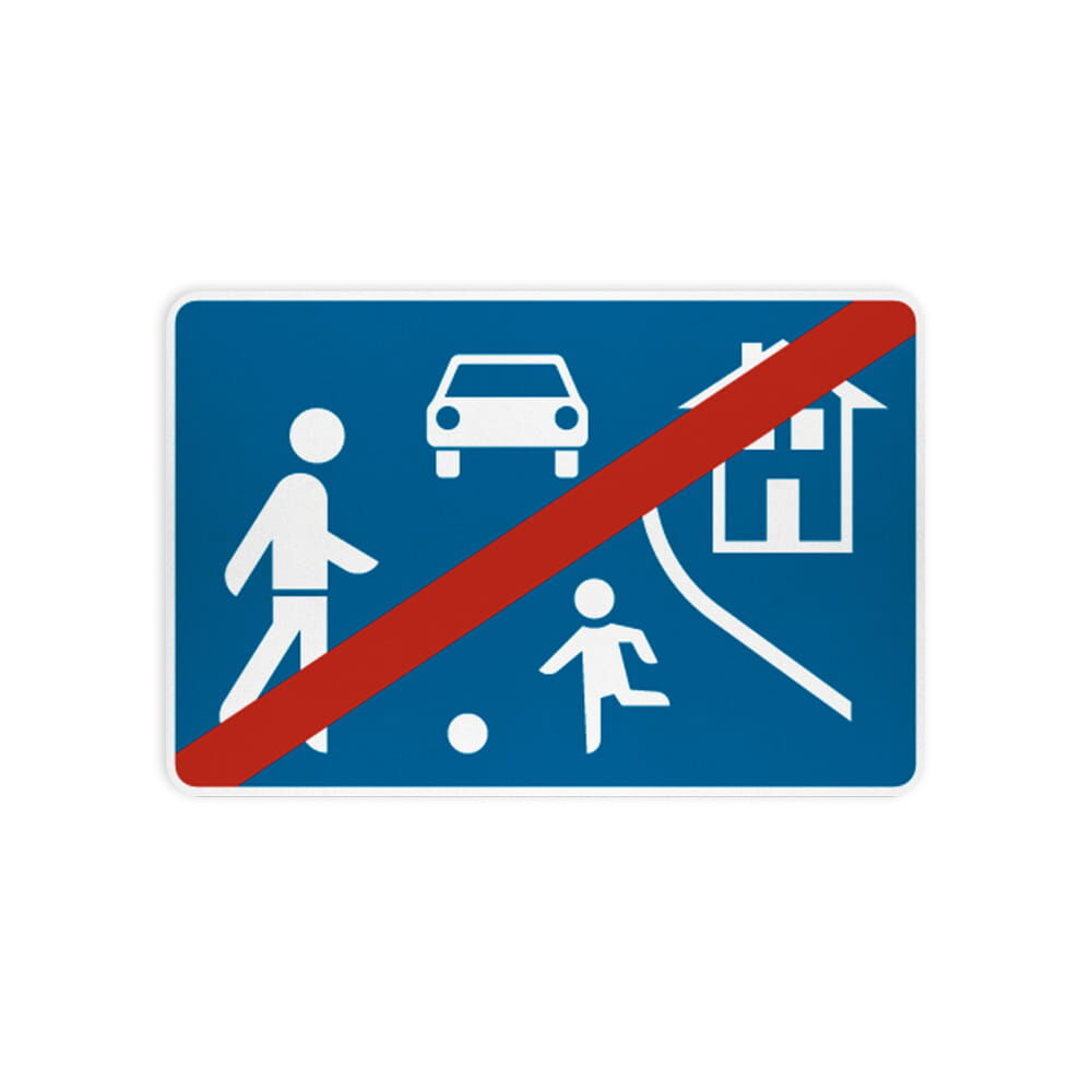 VZ 325.2 Ende eines verkehrsberuhigten Bereichs VZ 325.2 Ende eines verkehrsberuhigten Bereichs