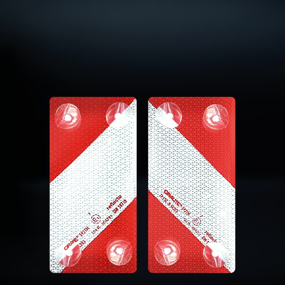 Reflecto 5921M Warnmarkierungselemente, reflektierend, auf schwarzem Hintergrund