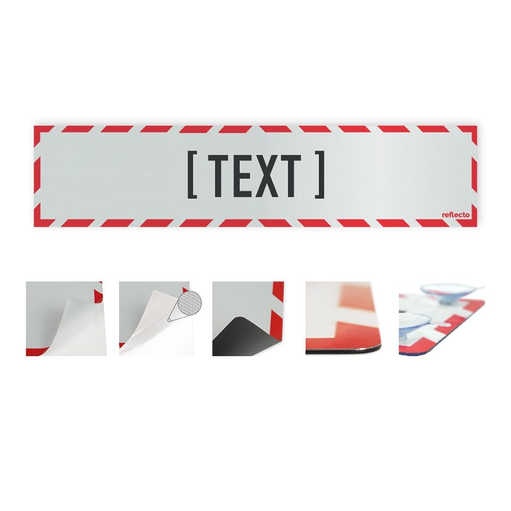 Hinweisschild mit Wunschtext