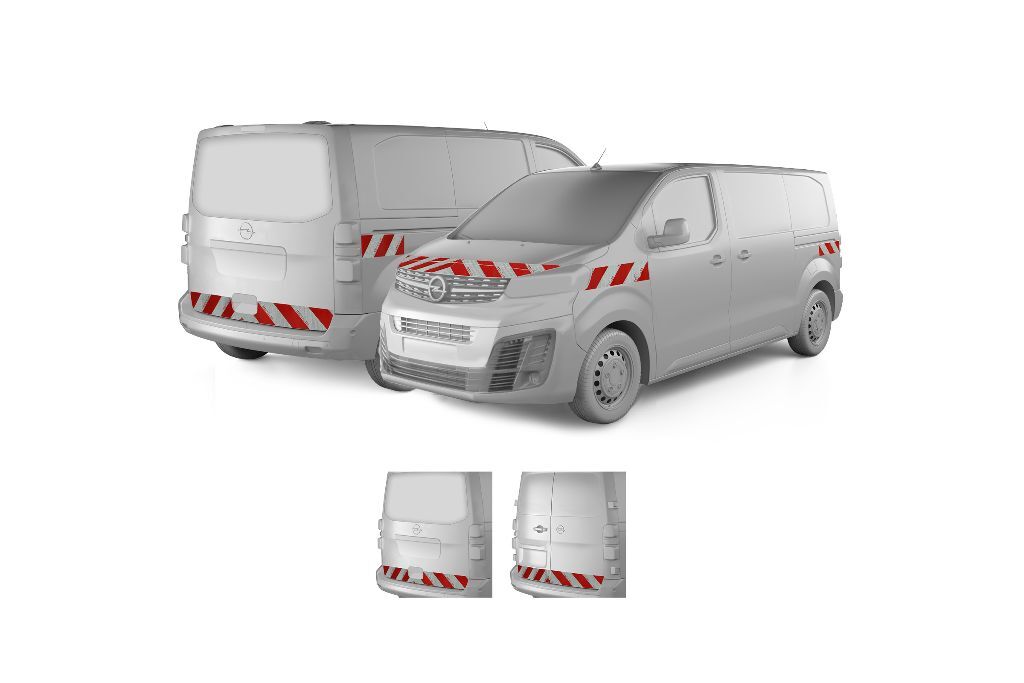 Opel Vivaro C ab 2019 mit Variantenvorschau zwischen Hecktür und  Heckklappe