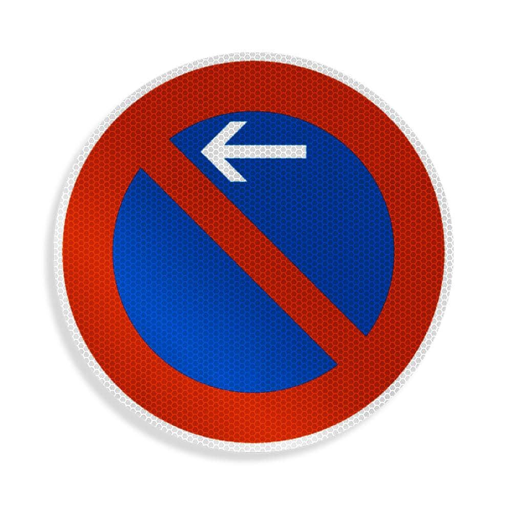 Sign Face VZ 286-21 Eingeschränktes Haltverbot Anfang links RA 2 Ø 600 mm