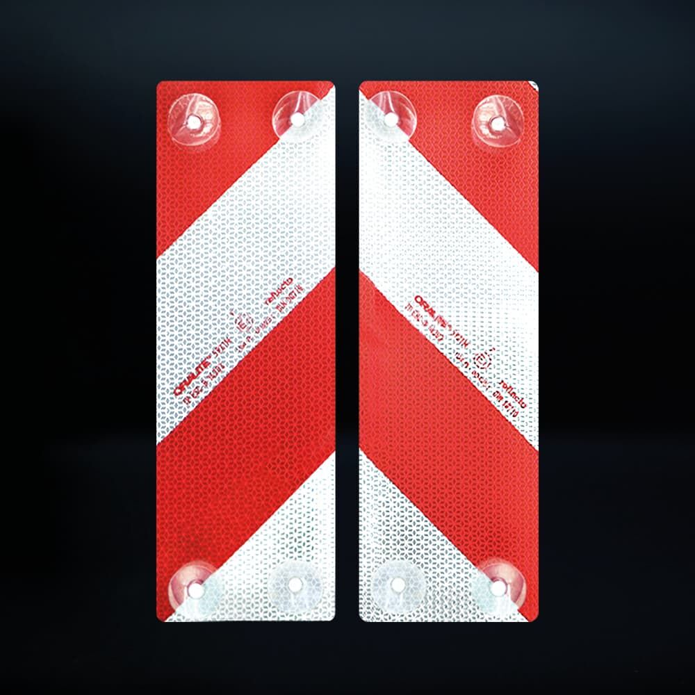 Reflecto 5921M Warnmarkierungselemente, reflektierend, auf schwarzem Hintergrund