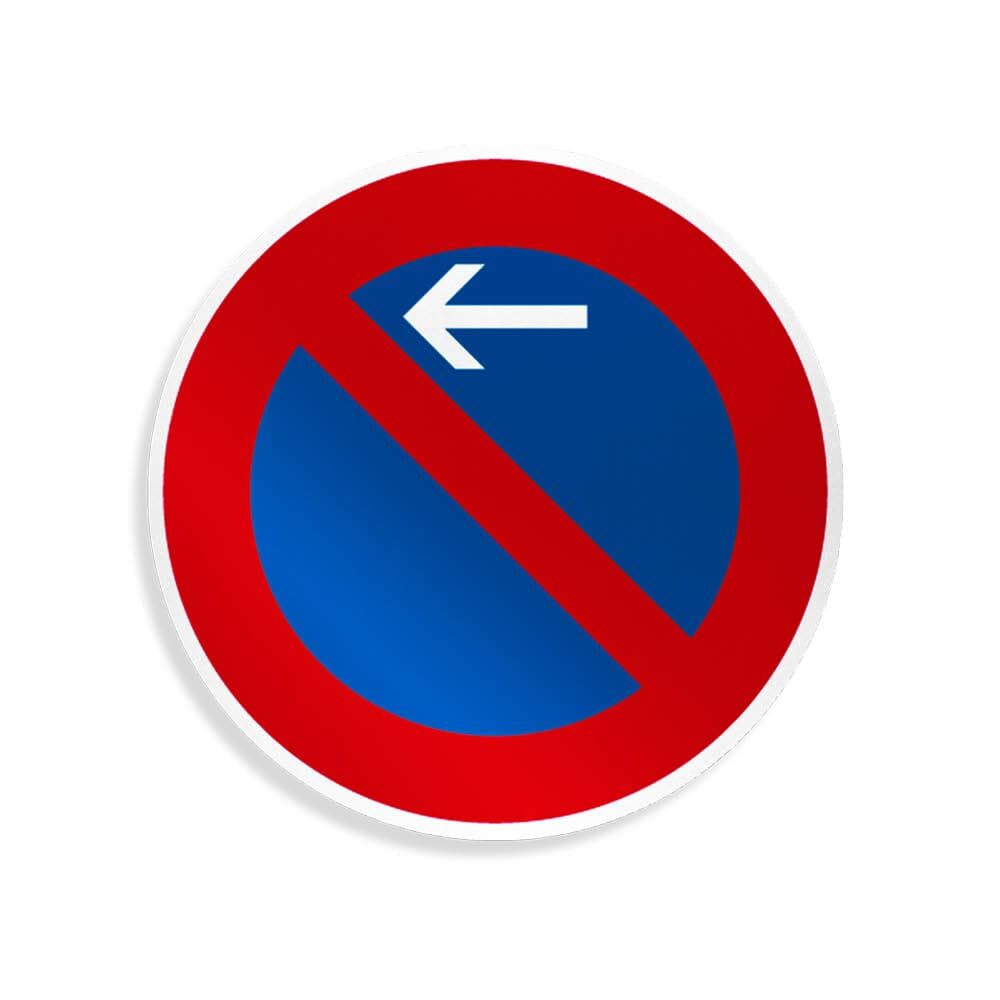 Sign Face VZ 286-21 Eingeschränktes Haltverbot Anfang links RA 1 Ø 420 mm