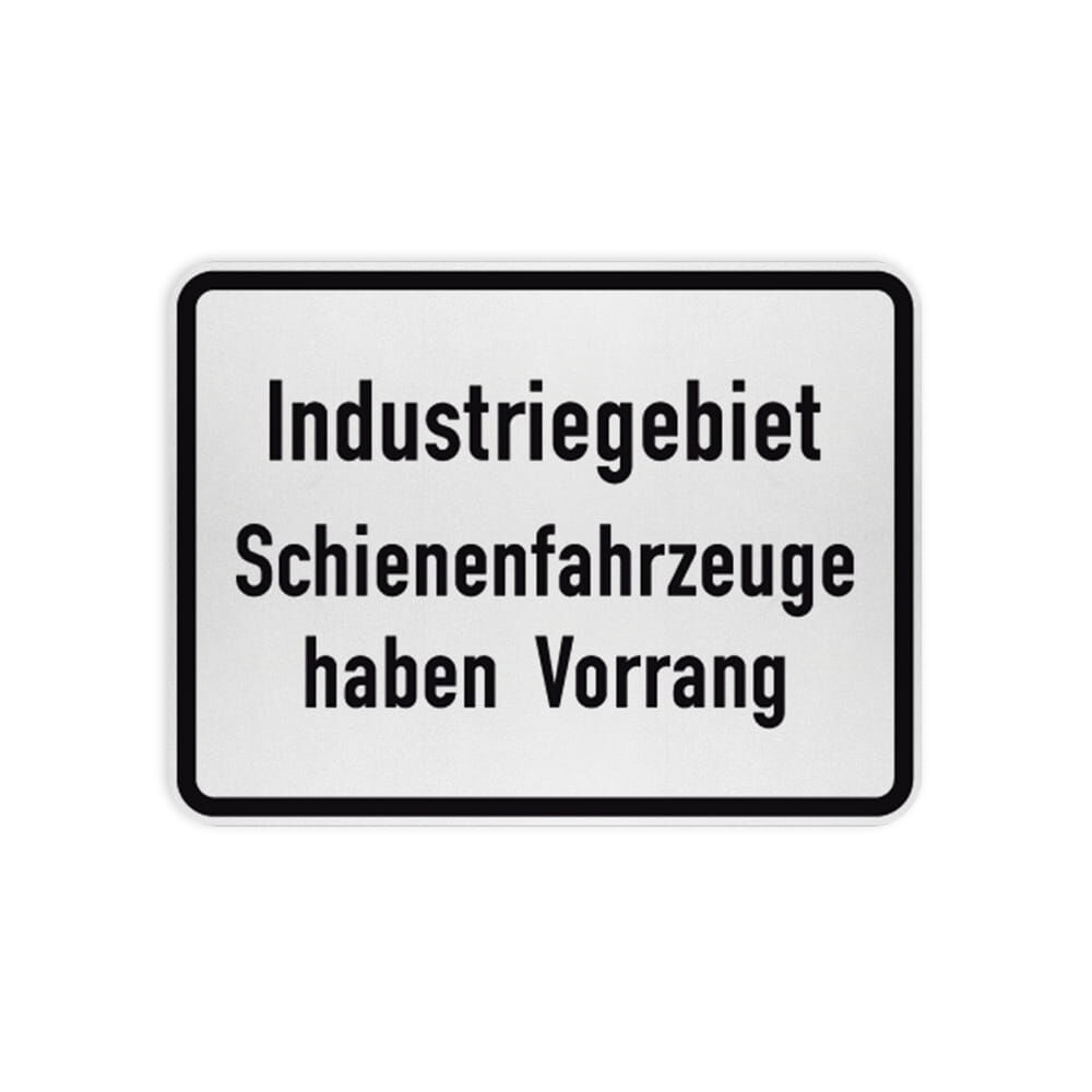 VZ 1008-32 Industriegebiet Schienenfahrzeuge haben Vorrang