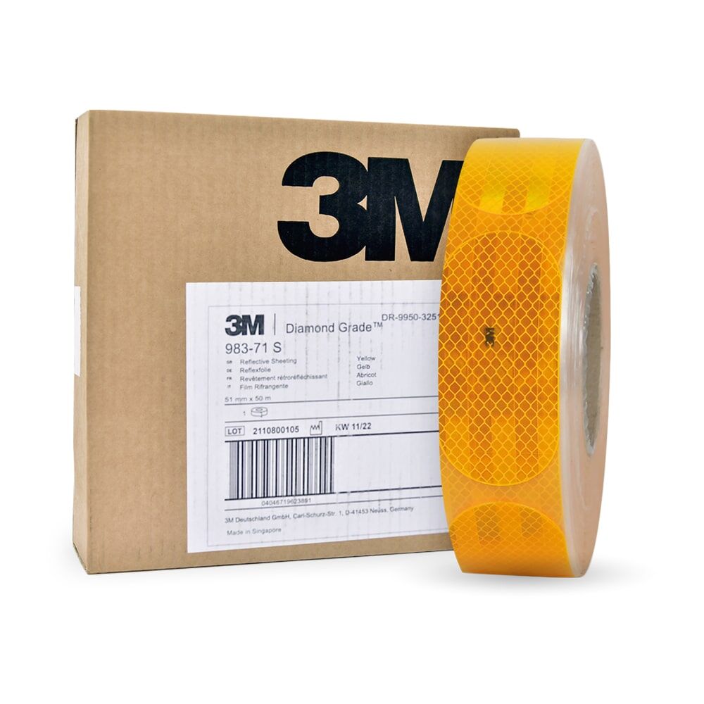 3M Tanker Sticker 983S-71 gelb 50 mm x 50 m