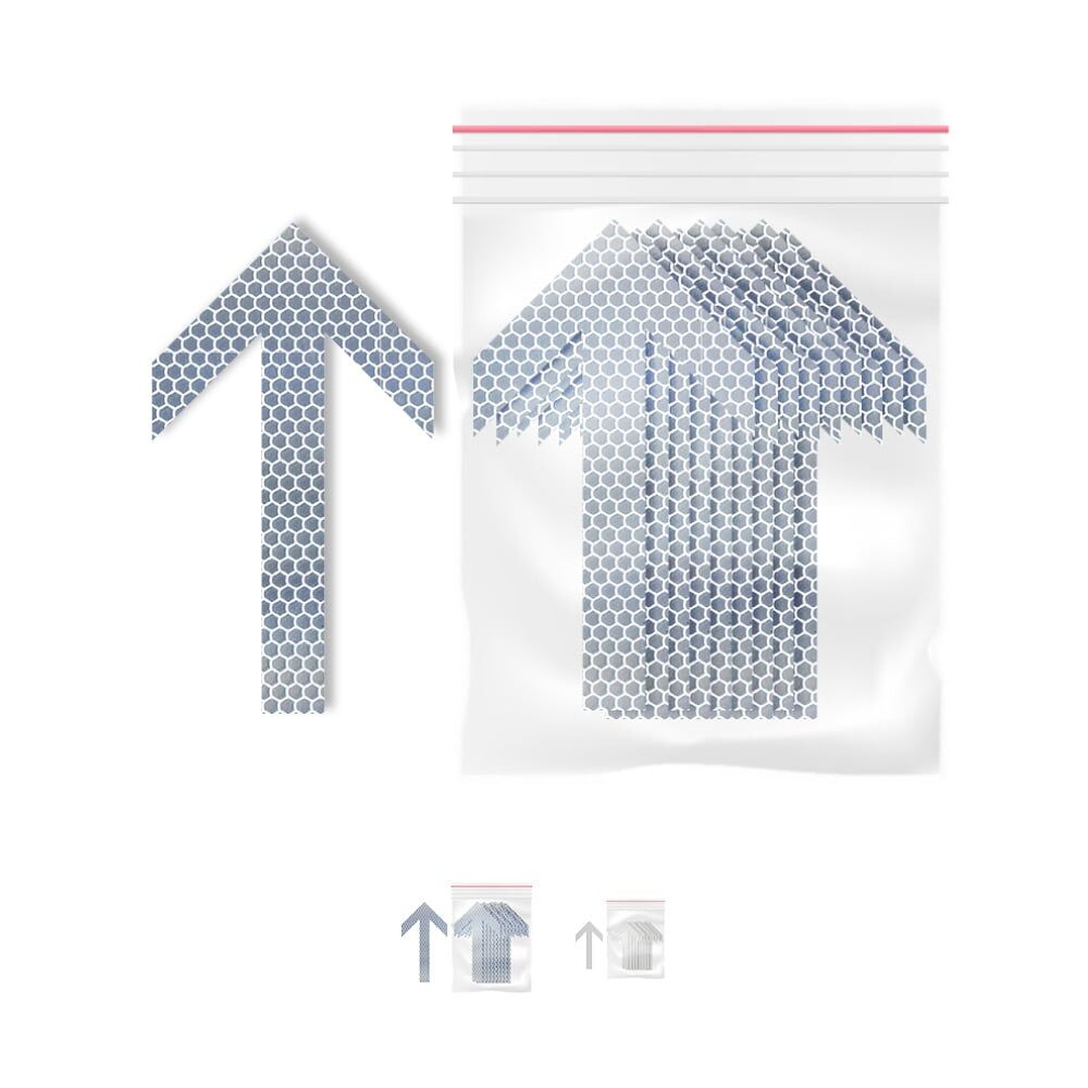 Reflektierender Richtungspfeil nach oben, Set mit Beutel, erhältlich in RA1 oder RA2