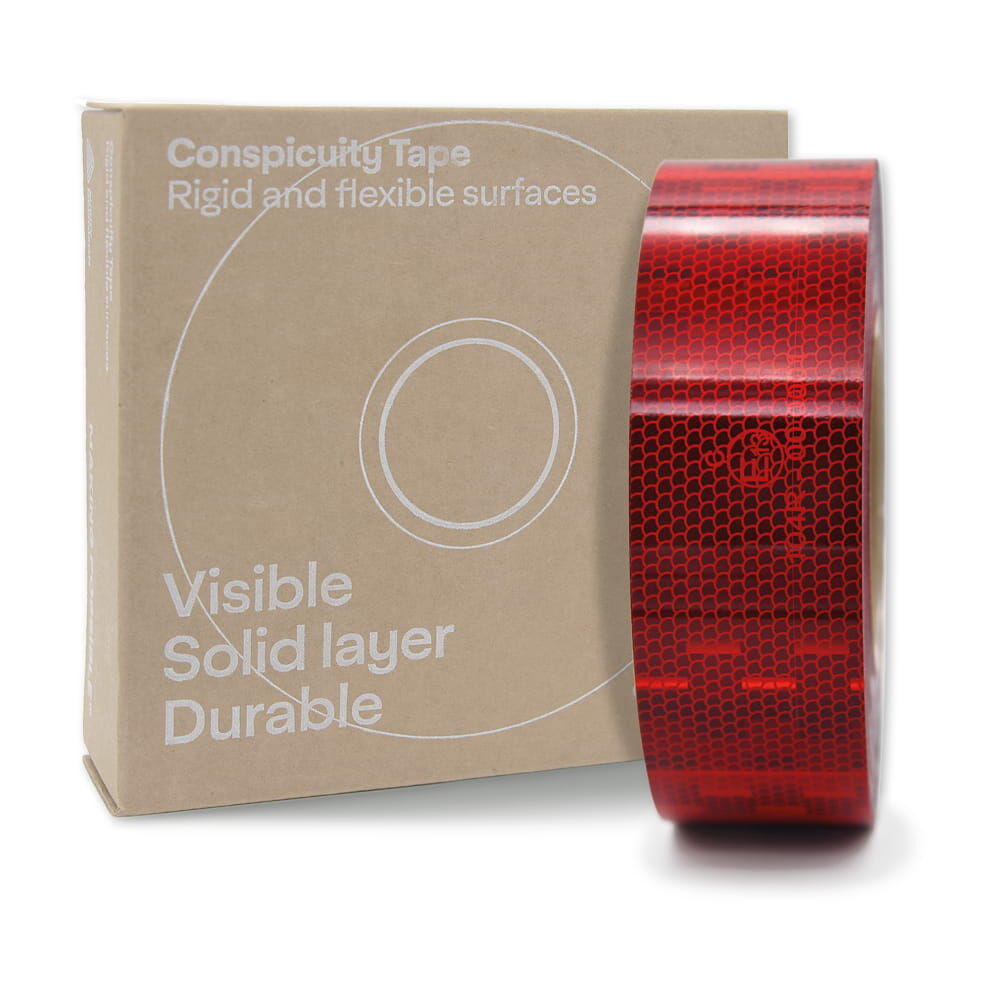 50 m Rolle V-6700B Rot mit Original­karton „Conspicuity Tape“