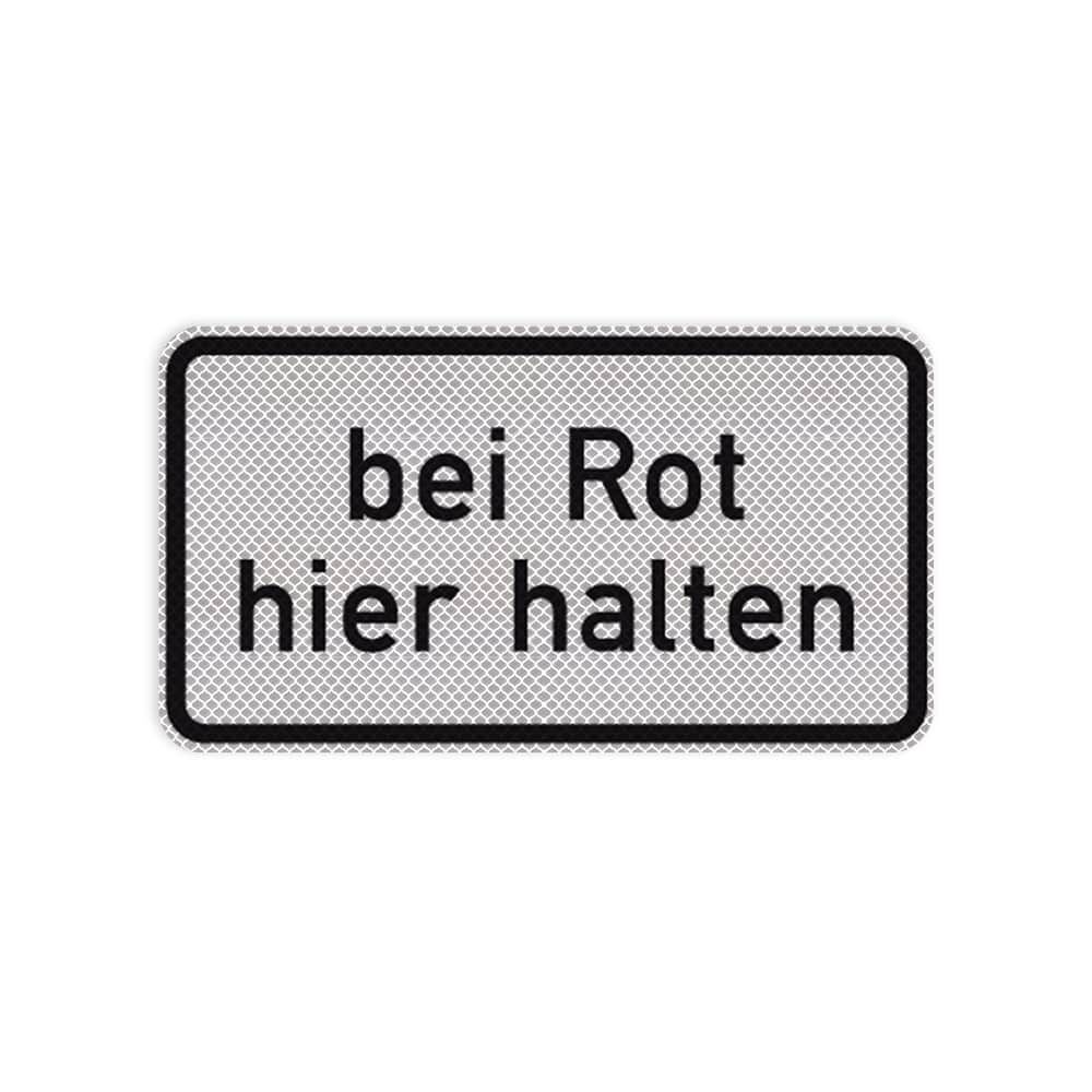 VZ 1012-35 Bei Rot hier halten VZ 1012-35 Bei Rot hier halten