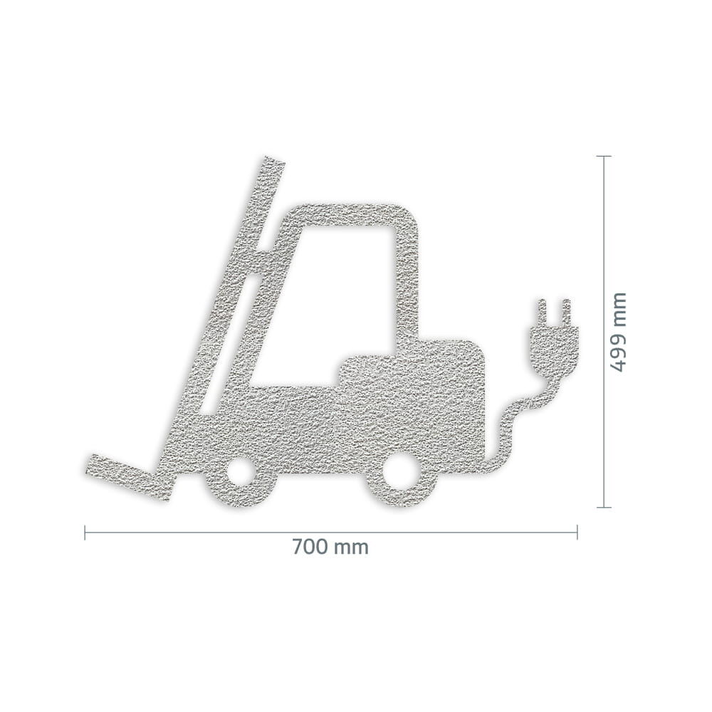 Maßgrafik des Piktogramms, Breite 700  mm, Höhe 499  mm