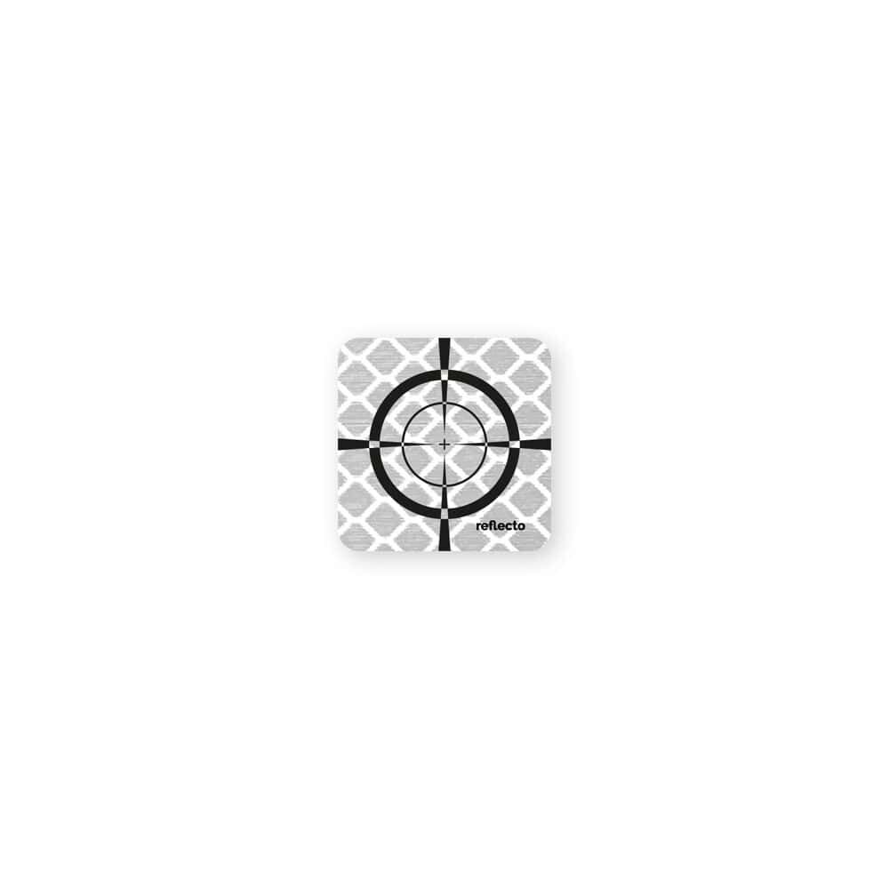 Reflexzielmarke weiß 30x30 mm selbstklebend