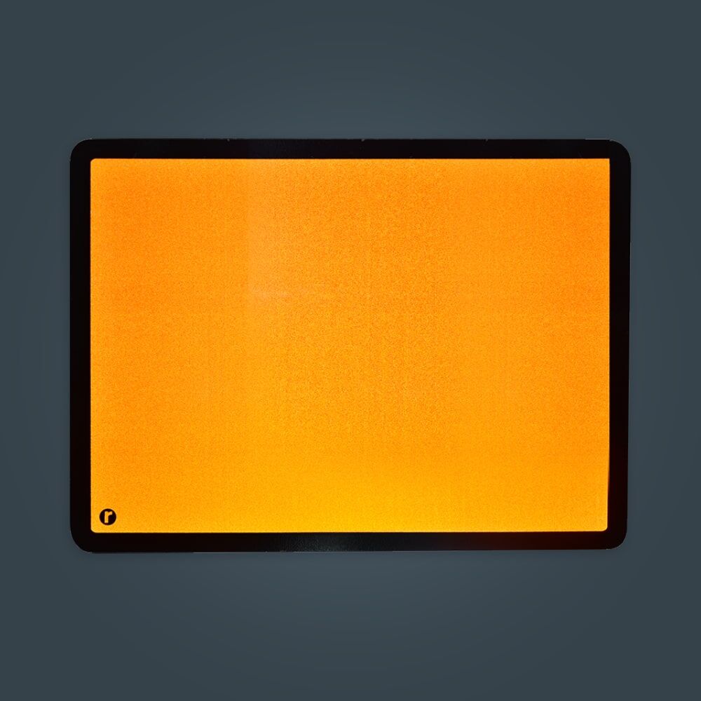 Reflecto ADR-Tafel starr, gelb-orange reflektierend bei Dunkelheit