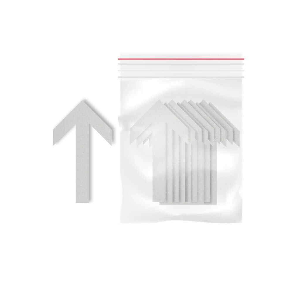 Selbstklebender Richtungspfeil, Set im Beutel, RA1