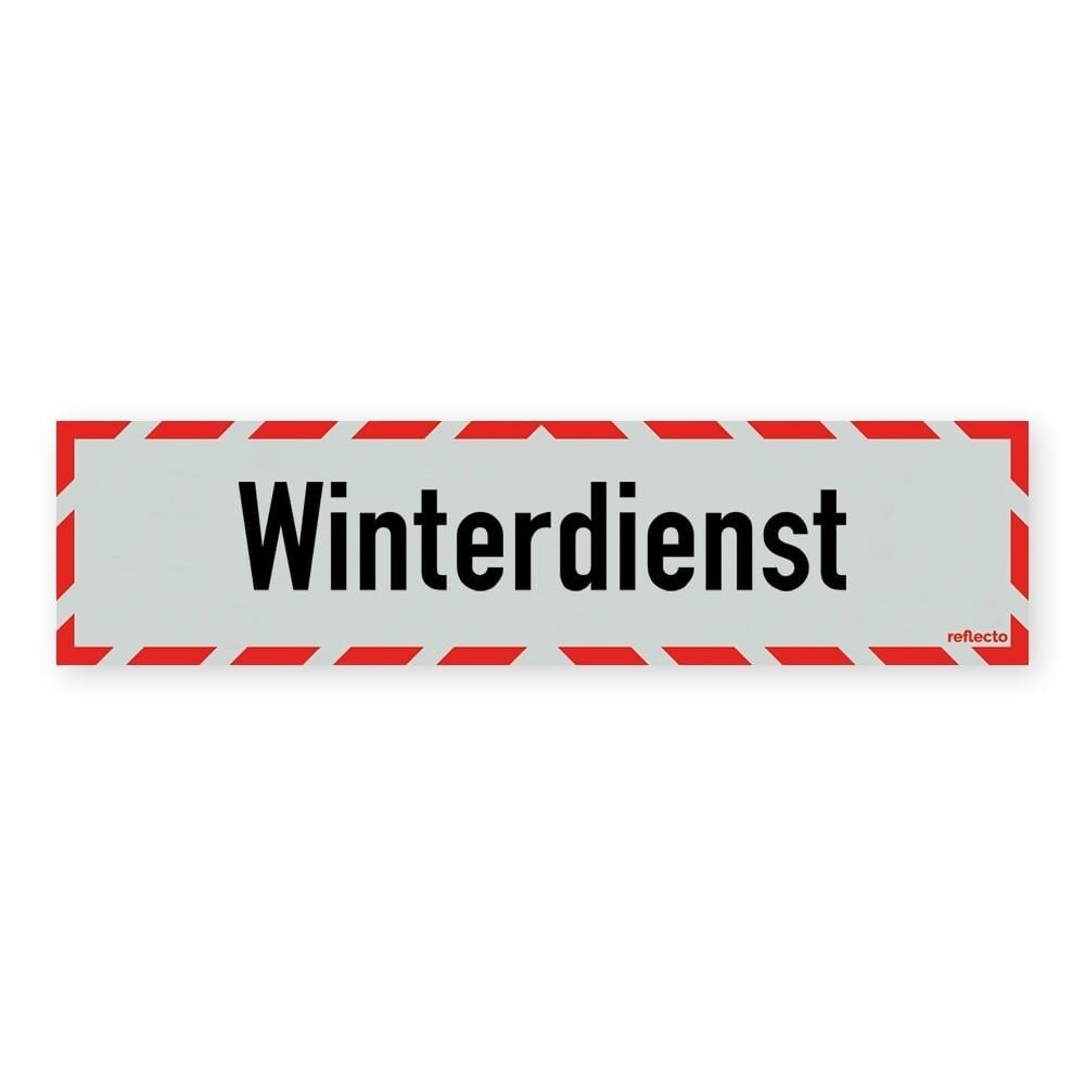 Reflecto Hinweisschild „Winterdienst“, mit weiß-rotem Rahmen