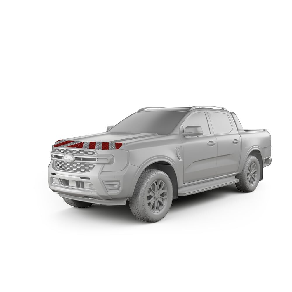 Ford Ranger Wildtrak mit Frontwarnmarkierung, Baujahr 2023