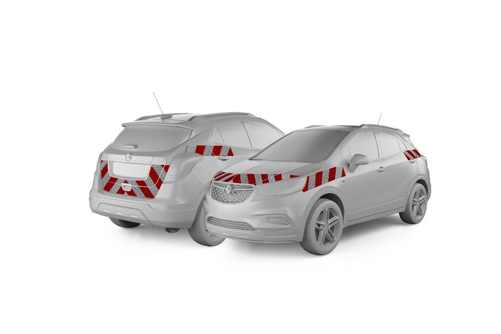 Opel Mokka X mit Komplettwarnmarkierungssatz, Baujahr 2017