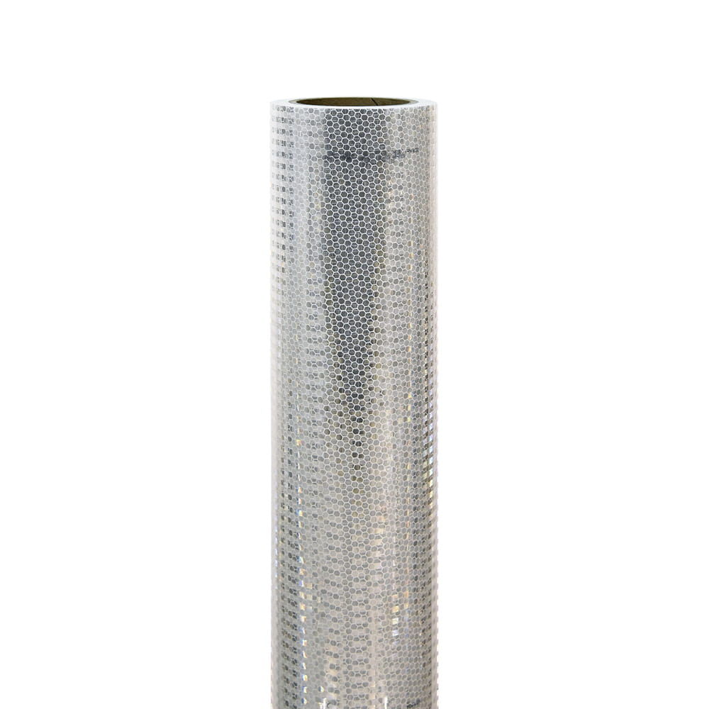 Weiße Großrolle Avery T-7500B Reflexfolie, Wabenstruktur sichtbar