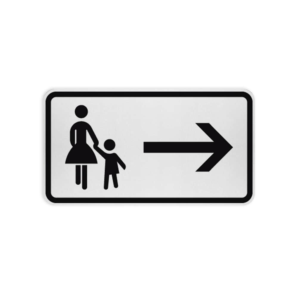 VZ 1000-22 Fußgänger Gehweg gegenüber benutzen, rechtsweisend VZ 1000-22 Fußgänger Gehweg gegenüber benutzen, rechtsweisend