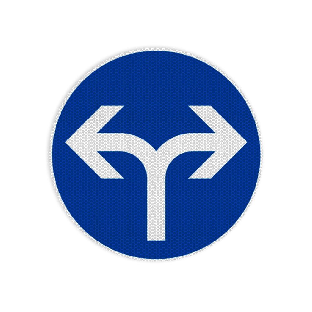 VZ 214-30 Vorgeschriebene Fahrtrichtung rechts oder links VZ 214-30 Vorgeschriebene Fahrtrichtung rechts oder links