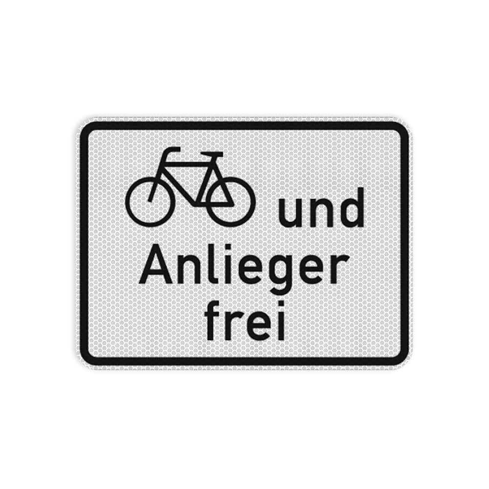 VZ 1020-12 Radverkehr und Anlieger frei VZ 1020-12 Radverkehr und Anlieger frei