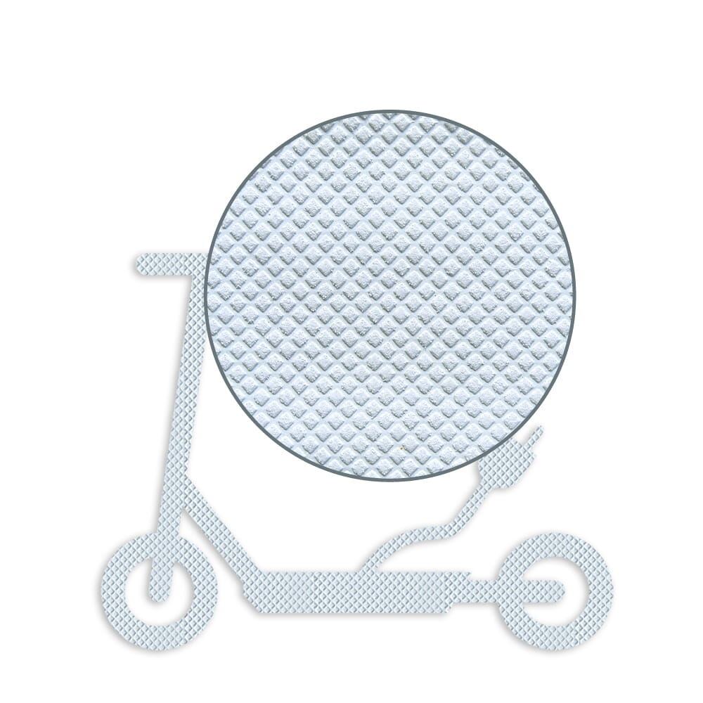 Vergrößerter Ausschnitt verdeutlicht Oberflächenstruktur