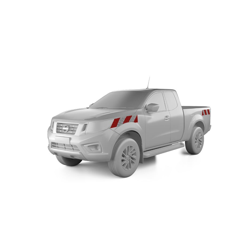 Nissan Navara D231 Warnmarkierung Seitenmarkierung