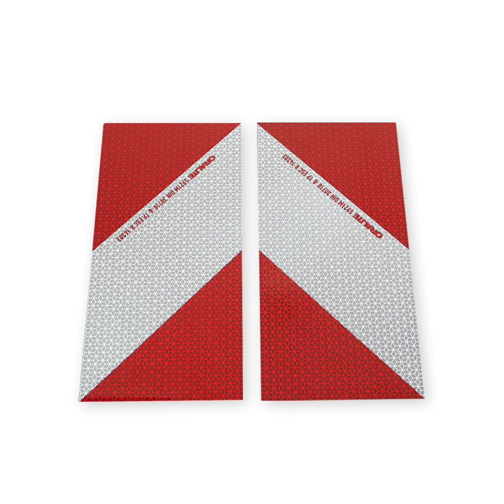 Orafol Kfz Warnmarkierung 5921M Zuschnitte Set 2x 141mm x 282mm